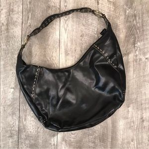 Nine West Black Faux Leather Shoulder Bag